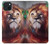 S0691 Peinture Leo Etui Coque Housse pour iPhone 15 Plus