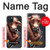 S1271 Vache Folle Etui Coque Housse pour iPhone 15 Plus
