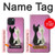 S1832 Chat d'amour Etui Coque Housse pour iPhone 15 Plus