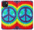 S1870 Tie Dye Paix Etui Coque Housse pour iPhone 15 Plus