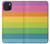 S2363 Arc en ciel Motif Etui Coque Housse pour iPhone 15 Plus