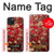 S2414 Rouge Fleur amandier Van Gogh Etui Coque Housse pour iPhone 15 Plus
