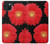 S2478 fleur rouge Daisy Etui Coque Housse pour iPhone 15 Plus