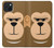 S2721 Mignon grincheux Singe Dessin animé Etui Coque Housse pour iPhone 15 Plus