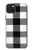S2842 Noir et blanc Buffle motif de vérification Etui Coque Housse pour iPhone 15 Plus