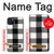 S2842 Noir et blanc Buffle motif de vérification Etui Coque Housse pour iPhone 15 Plus