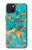 S2906 Aqua Turquoise Pierre Etui Coque Housse pour iPhone 15 Plus