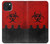 S2917 Biohazards Virus Alert Rouge Etui Coque Housse pour iPhone 15 Plus