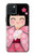 S3042 Japon fille Hina Sakura Kimono Poupée Etui Coque Housse pour iPhone 15 Plus