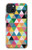 S3049 Triangles Couleurs vibrantes Etui Coque Housse pour iPhone 15 Plus