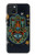 S3175 Hamsa Mosaïques main Etui Coque Housse pour iPhone 15 Plus