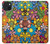 S3281 Motif coloré Hippie Fleurs Etui Coque Housse pour iPhone 15 Plus