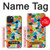 S3391 Art abstrait carreaux de mosaïque graphique Etui Coque Housse pour iPhone 15 Plus