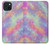 S3706 Arc-en-ciel pastel Galaxy Pink Sky Etui Coque Housse pour iPhone 15 Plus
