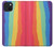 S3799 Arc-en-ciel aquarelle vertical mignon Etui Coque Housse pour iPhone 15 Plus