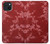 S3817 Motif de fleurs de cerisier floral rouge Etui Coque Housse pour iPhone 15 Plus