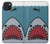 S3825 Plongée en mer de requin de dessin animé Etui Coque Housse pour iPhone 15 Plus