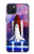 S3913 Navette spatiale nébuleuse colorée Etui Coque Housse pour iPhone 15 Plus
