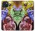 S3914 Galaxie colorée de costume d'astronaute de nébuleuse Etui Coque Housse pour iPhone 15 Plus
