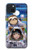 S3915 Costume d'astronaute paresseux pour bébé fille raton laveur Etui Coque Housse pour iPhone 15 Plus