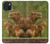 S3917 Cochon d'Inde géant de la famille Capybara Etui Coque Housse pour iPhone 15 Plus