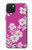 S3924 Fond rose fleur de cerisier Etui Coque Housse pour iPhone 15 Plus