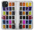 S3956 Graphique de boîte à palette aquarelle Etui Coque Housse pour iPhone 15 Plus