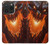 S0414 Dragon de feu Etui Coque Housse pour iPhone 15 Pro