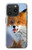 S0417 Renard Etui Coque Housse pour iPhone 15 Pro