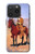 S0772 Cowboy occidental Etui Coque Housse pour iPhone 15 Pro