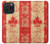 S1603 Drapeau du Canada Vieux Millésime Etui Coque Housse pour iPhone 15 Pro