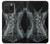 S1639 Gothique Corset Noir Etui Coque Housse pour iPhone 15 Pro