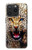 S1932 Bleu yeux Léopard Etui Coque Housse pour iPhone 15 Pro