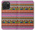 S2292 Motif tribal aztèque Etui Coque Housse pour iPhone 15 Pro