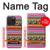 S2292 Motif tribal aztèque Etui Coque Housse pour iPhone 15 Pro