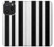 S2297 Noir et blanc rayures verticales Etui Coque Housse pour iPhone 15 Pro