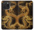 S2804 Dragon d'or imprimé chinois Etui Coque Housse pour iPhone 15 Pro