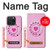 S2847 Rose Rétro téléphone Rotatif Etui Coque Housse pour iPhone 15 Pro