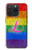 S2900 Arc en ciel LGBT Fierté lesbienne Drapeau Etui Coque Housse pour iPhone 15 Pro