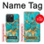 S2906 Aqua Turquoise Pierre Etui Coque Housse pour iPhone 15 Pro