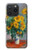 S2937 Claude Monet Bouquet de tournesols Etui Coque Housse pour iPhone 15 Pro