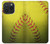 S3031 Softball balle jaune Etui Coque Housse pour iPhone 15 Pro