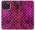 S3051 Rose Sirène écailles de poisson Etui Coque Housse pour iPhone 15 Pro