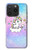 S3256 Mignon Licorne Etui Coque Housse pour iPhone 15 Pro