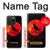 S3328 Corbeau Rouge Lune Etui Coque Housse pour iPhone 15 Pro