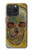 S3359 Vincent Van Gogh Crâne Etui Coque Housse pour iPhone 15 Pro