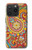 S3402 Floral Paisley Seamless Etui Coque Housse pour iPhone 15 Pro
