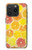 S3408 citron Etui Coque Housse pour iPhone 15 Pro