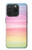 S3507 Coloré Arc-en-ciel pastel Etui Coque Housse pour iPhone 15 Pro