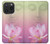 S3511 Fleur de lotus Bouddhisme Etui Coque Housse pour iPhone 15 Pro